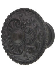 Heart Design Cast-Iron Cabinet Knob